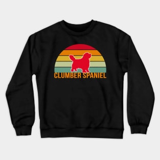 Clumber Spaniel Vintage Silhouette Crewneck Sweatshirt